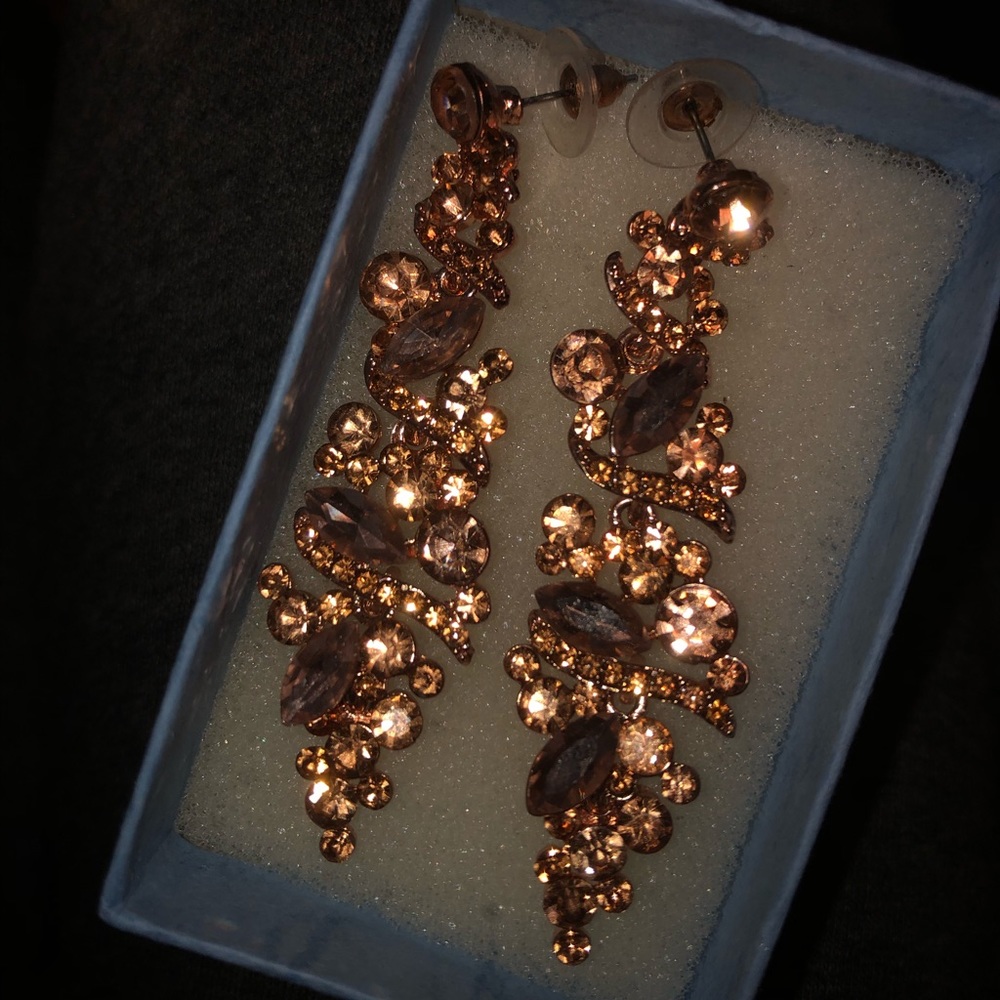Gorgeous rose gold earrings
